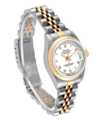 Replica Rolex Lady-Datejust White Dial 69173 Angle Detail
