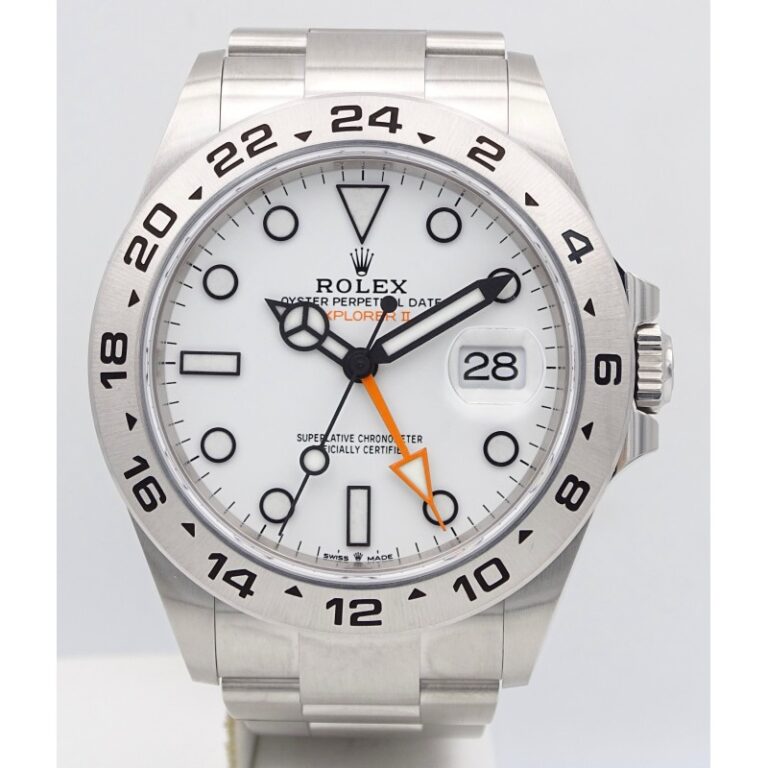 Replica Rolex "Polar" Explorer II White Dial 226570 WSO Design Element