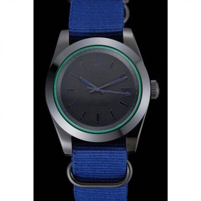 Replica Rolex Milgauss Blue Dial 622005 Perspective View