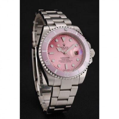 Superclone Rolex Submariner Pink Dial 1453980 Perspective View