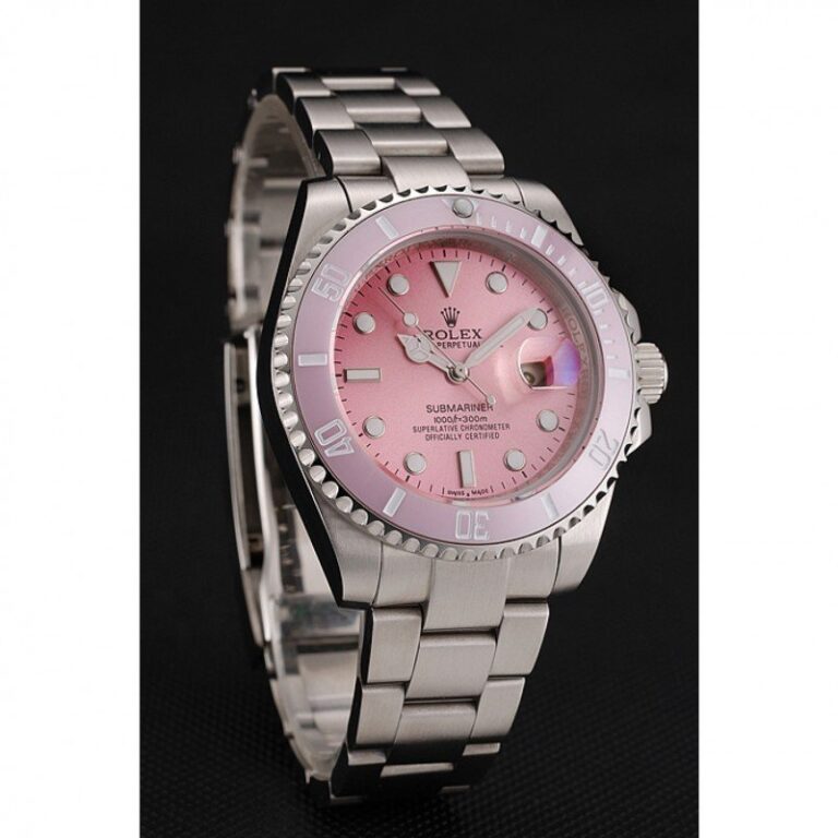 Superclone Rolex Submariner Pink Dial 1453980 Perspective View