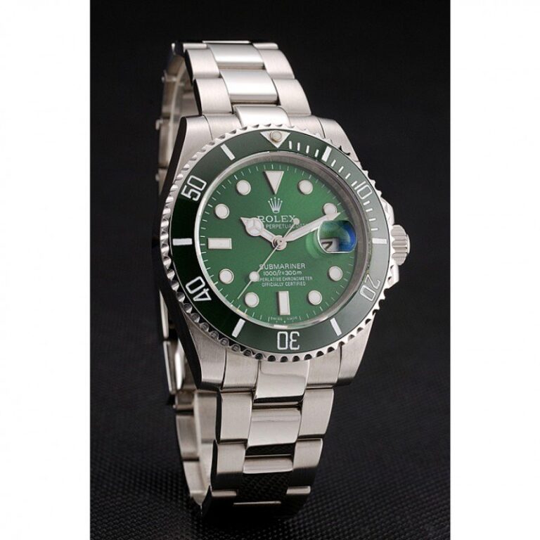 Replica Rolex Submariner Green Dial 1454069 Angle Detail