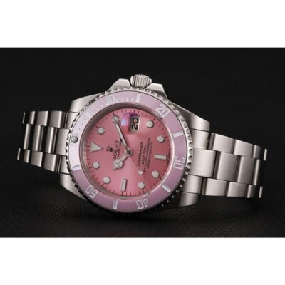 Superclone Rolex Submariner Pink Dial 1453980 Close-Up Focus