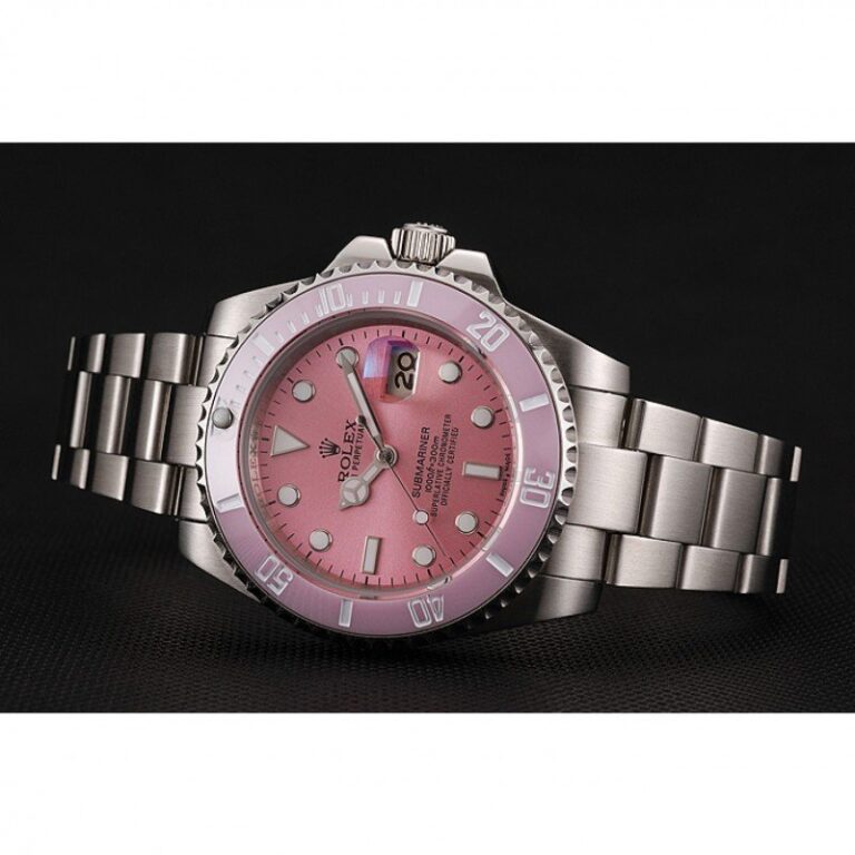 Superclone Rolex Submariner Pink Dial 1453980 Close-Up Focus
