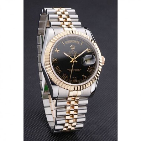 Superclone Rolex Day-Date 36mm Black Dial SRL78 3