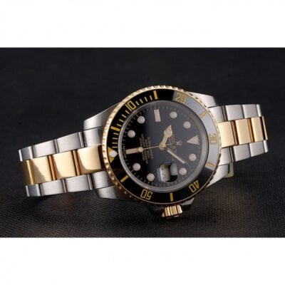 Superclone Rolex Submariner Black Dial PR16233BG Close-Up Focus