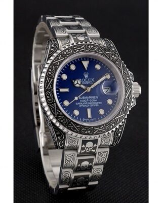 Superclone Rolex Submariner Blue Dial 1454091 Angle Detail