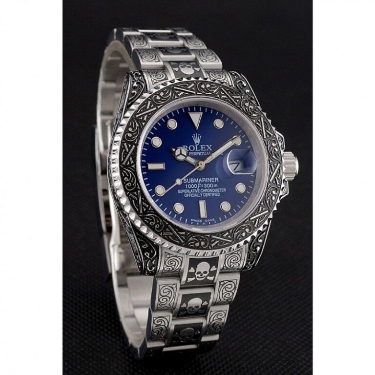 Superclone Rolex Submariner Blue Dial 1454091 Angle Detail