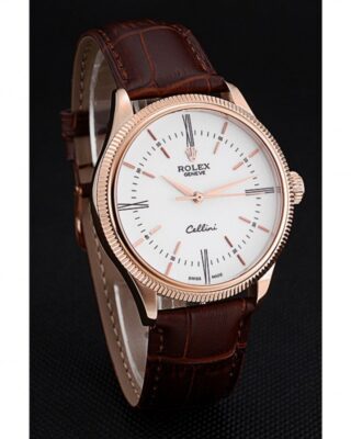 Superclone Rolex Cellini White Dial 622655 Angle Detail