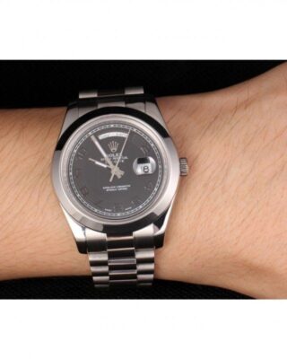 Superclone Rolex Day-Date Black Dial 80294 Visual Detail
