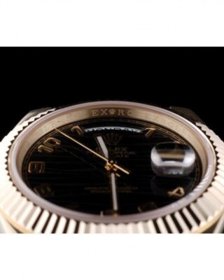 Superclone Rolex Day-Date Black Dial 41998 Visual Detail