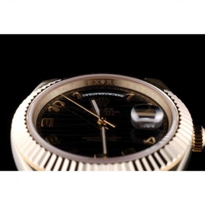 Superclone Rolex Day-Date Black Dial 41998 Visual Detail