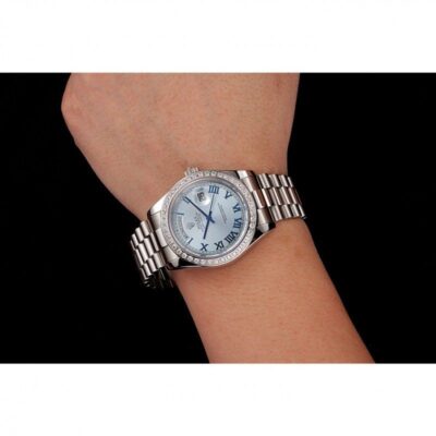 Superclone Rolex Day-Date Blue Dial 1453962 Alternate Angle