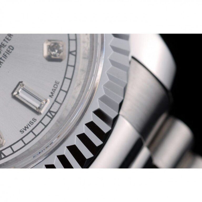Superclone Rolex Day-Date Silver Dial 41995 Visual Detail