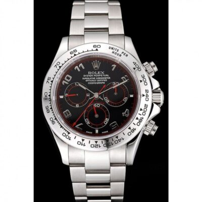 Superclone Rolex Daytona Black Dial 80296 Perspective View