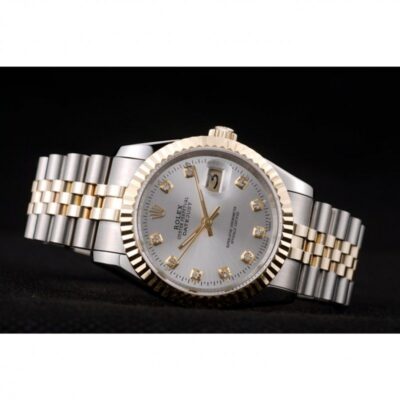 Superclone Rolex Datejust White Dial SRL10 Style Perspective