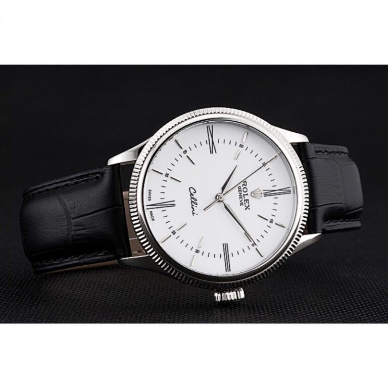 Superclone Rolex Cellini White Dial 622653 Close-Up Focus