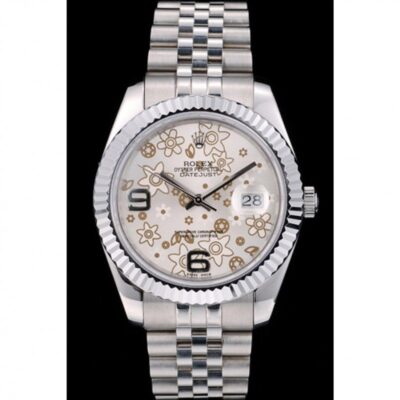 Replica Rolex Datejust Silver Dial 41983 Perspective View