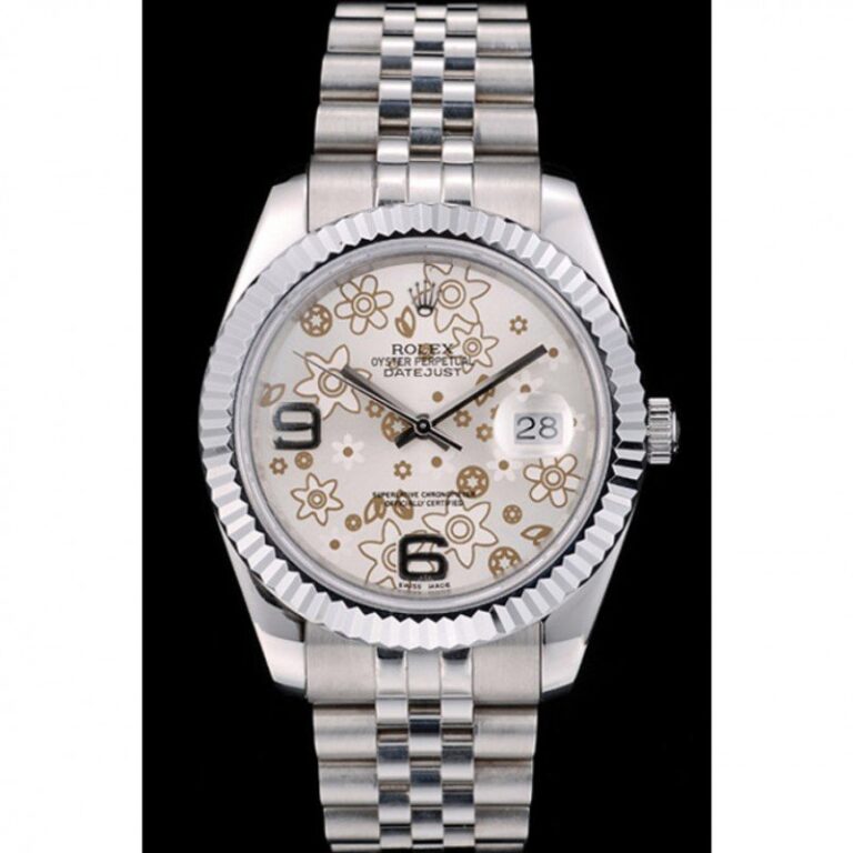 Replica Rolex Datejust Silver Dial 41983 Perspective View