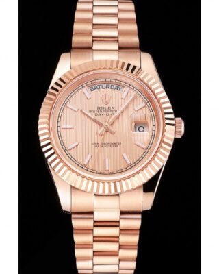 Superclone Rolex Day-Date 41mm Rose-Gold Dial REP016823 2