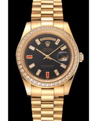 Superclone Rolex Day-Date 36mm Black Dial 1454101 2