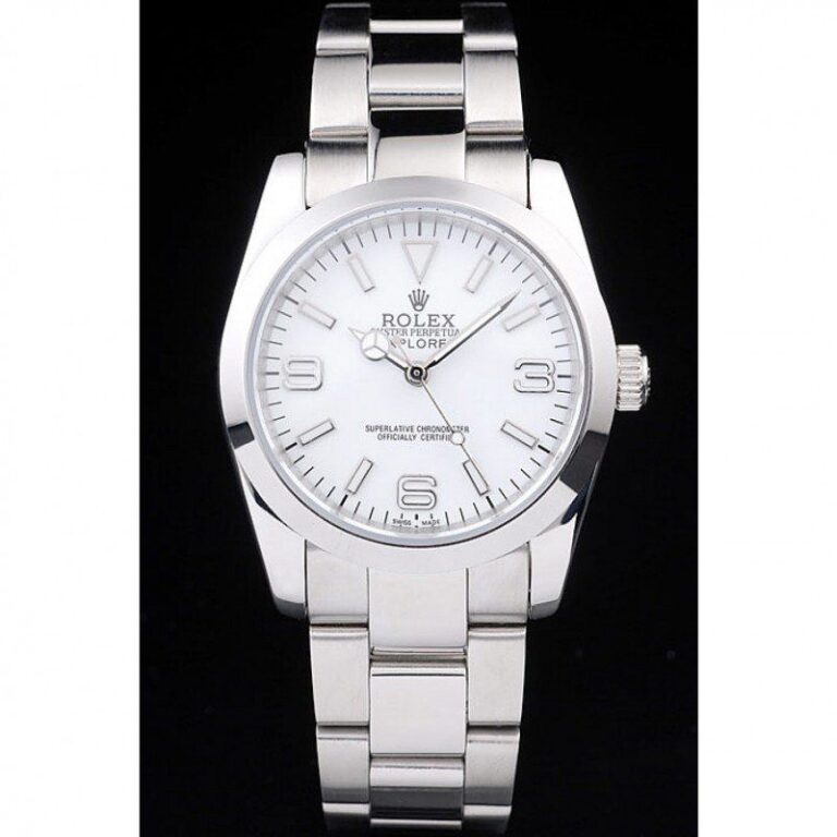 Replica Rolex Explorer Silver Dial 98086 Perspective View