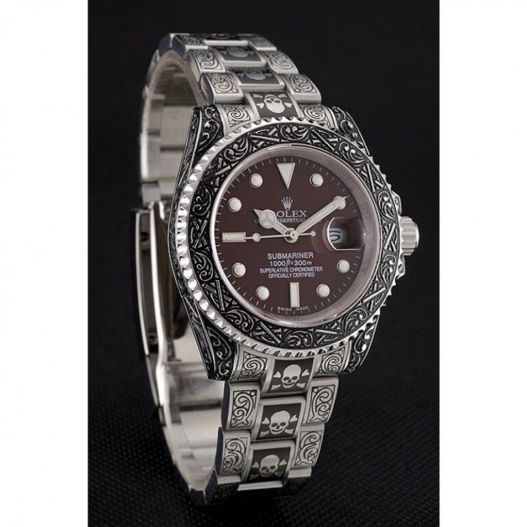 Replica Rolex Submariner Brown Dial 1454078 Angle Detail