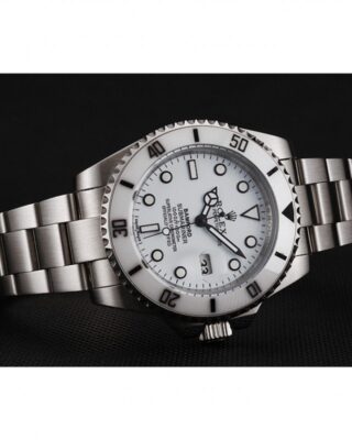 Replica Rolex Submariner White Dial 1453863 Angle Detail