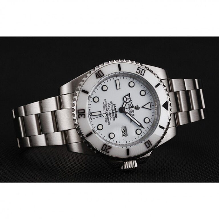 Replica Rolex Submariner White Dial 1453863 Angle Detail