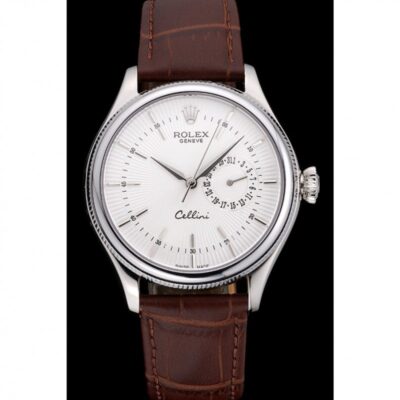 Replica Rolex Cellini White Dial 622723 Perspective View