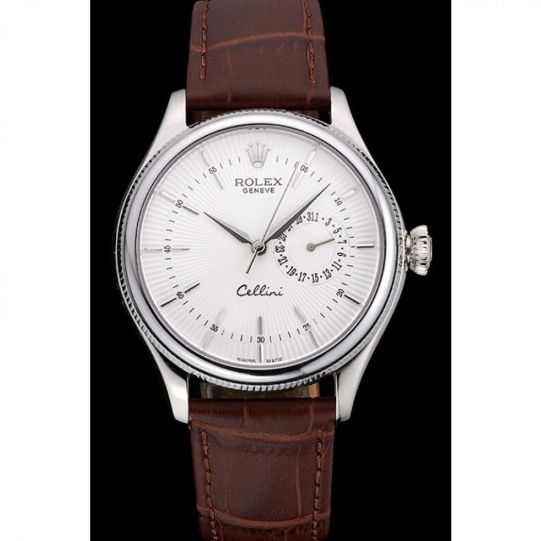 Replica Rolex Cellini White Dial 622723 Perspective View