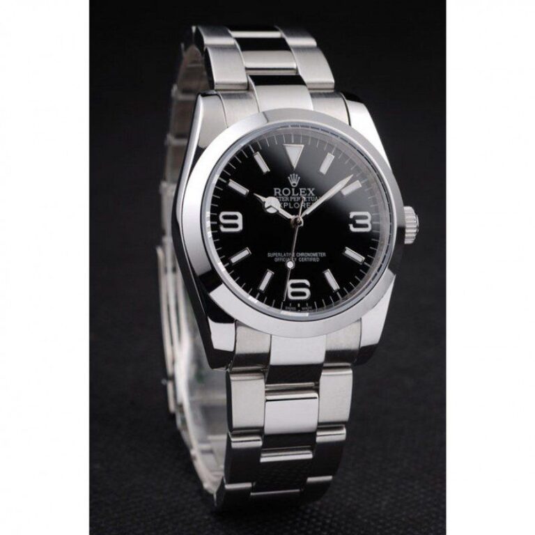 Replica Rolex Explorer Black Dial 98087 Angle Detail