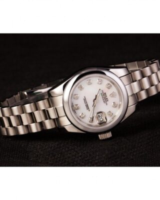 Replica Rolex Datejust White Dial RL123 Style Perspective