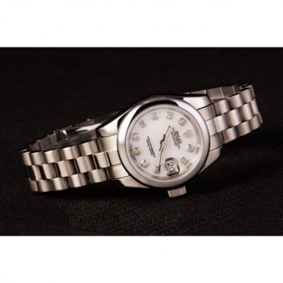 Replica Rolex Datejust White Dial RL123 Style Perspective