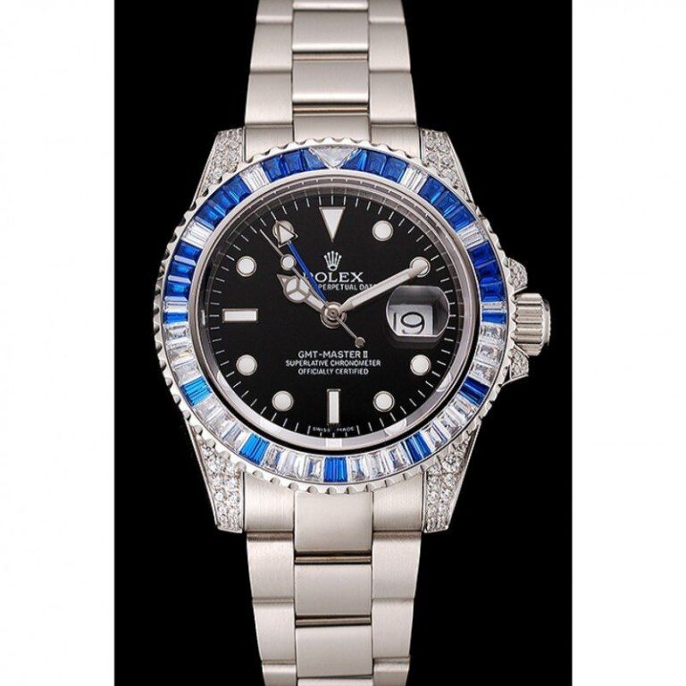 Superclone Rolex GMT-Master II Black Dial 1453747 Perspective View