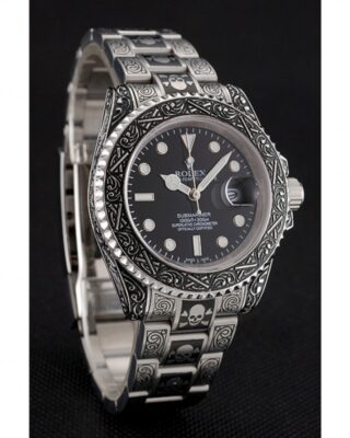 Superclone Rolex Submariner Black Dial 1454090 Angle Detail