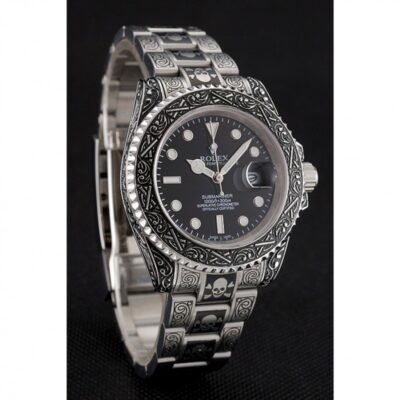 Superclone Rolex Submariner Black Dial 1454090 Angle Detail