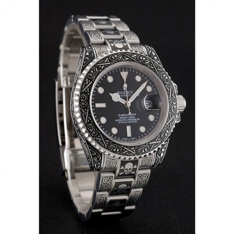 Superclone Rolex Submariner Black Dial 1454090 Angle Detail