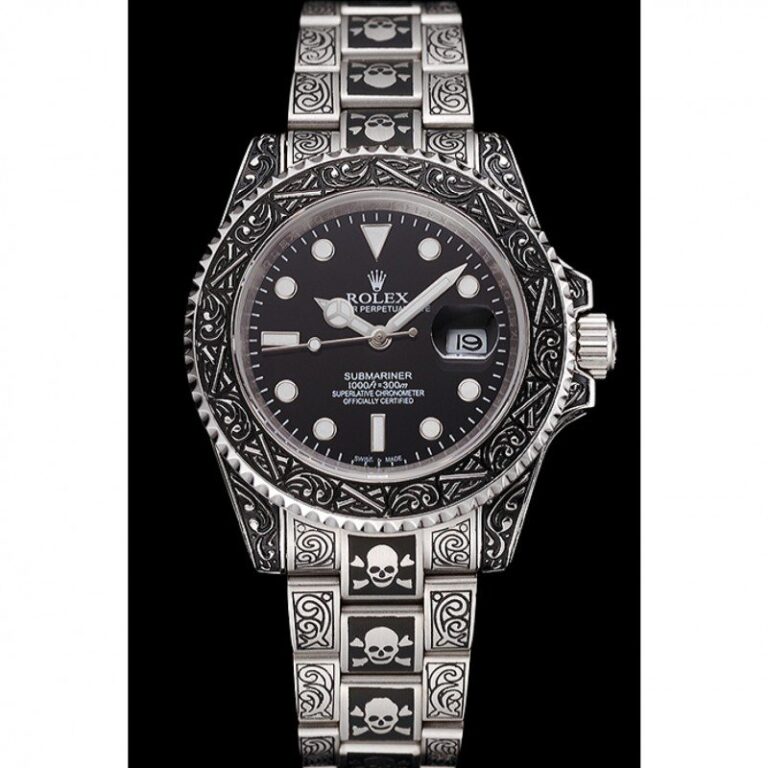 Superclone Rolex Submariner Black Dial 1454090 Perspective View