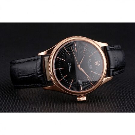 Superclone Rolex Cellini 38mm Black Dial REP016799 4