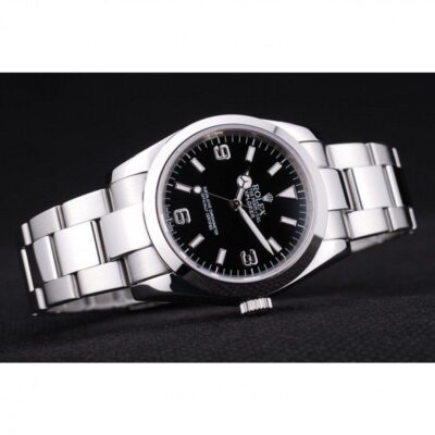 Superclone Rolex Explorer Black Dial SRL156 14270 Close-Up Focus
