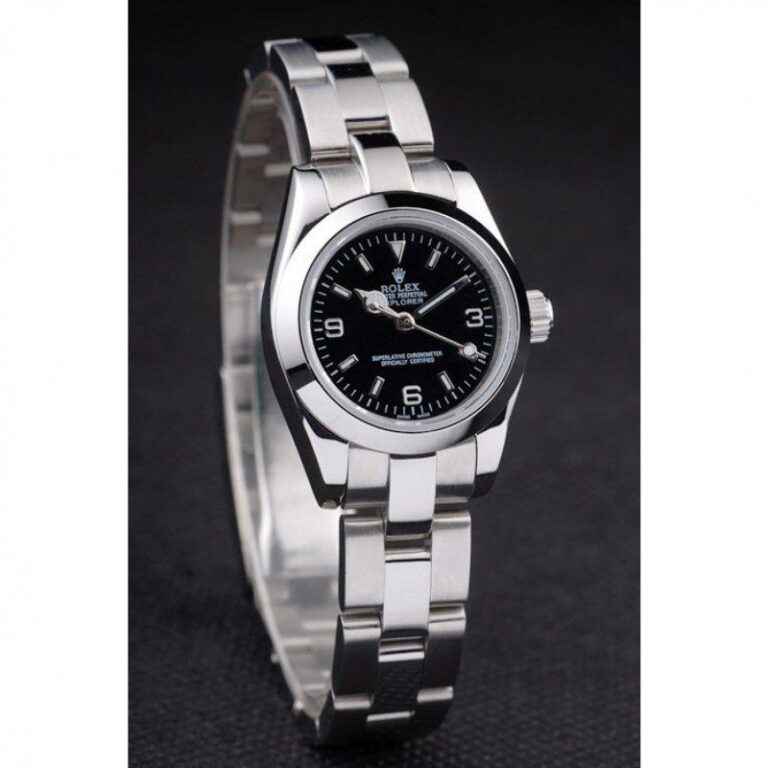 Replica Rolex Explorer Black Dial 98089 Angle Detail