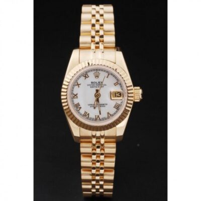 Superclone Rolex Datejust White Dial SRL100 Perspective View