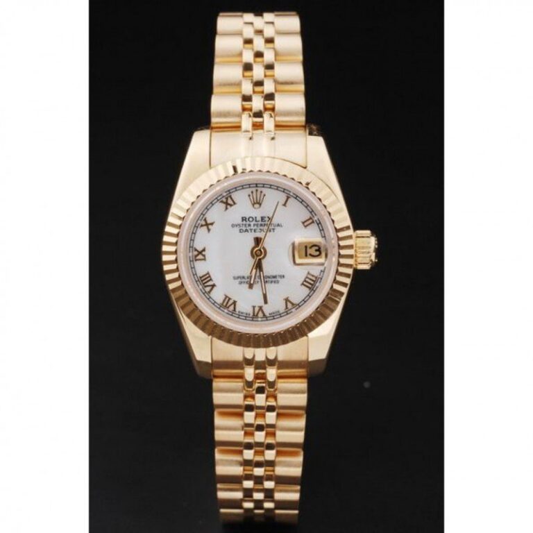 Superclone Rolex Datejust White Dial SRL100 Perspective View