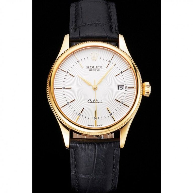 Superclone Rolex Cellini White Dial REP016791 Perspective View