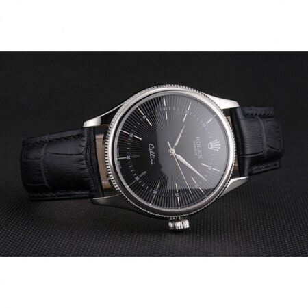 Superclone Rolex Cellini 38mm Black Dial REP016809 4