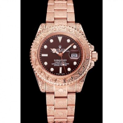Superclone Rolex Submariner Brown Dial 1454087 Perspective View
