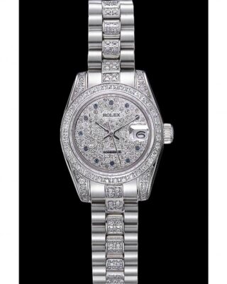 Superclone Rolex Datejust Silver Dial 622021 Angle Detail