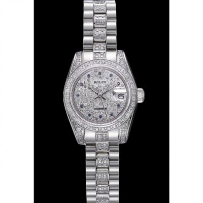 Superclone Rolex Datejust Silver Dial 622021 Angle Detail