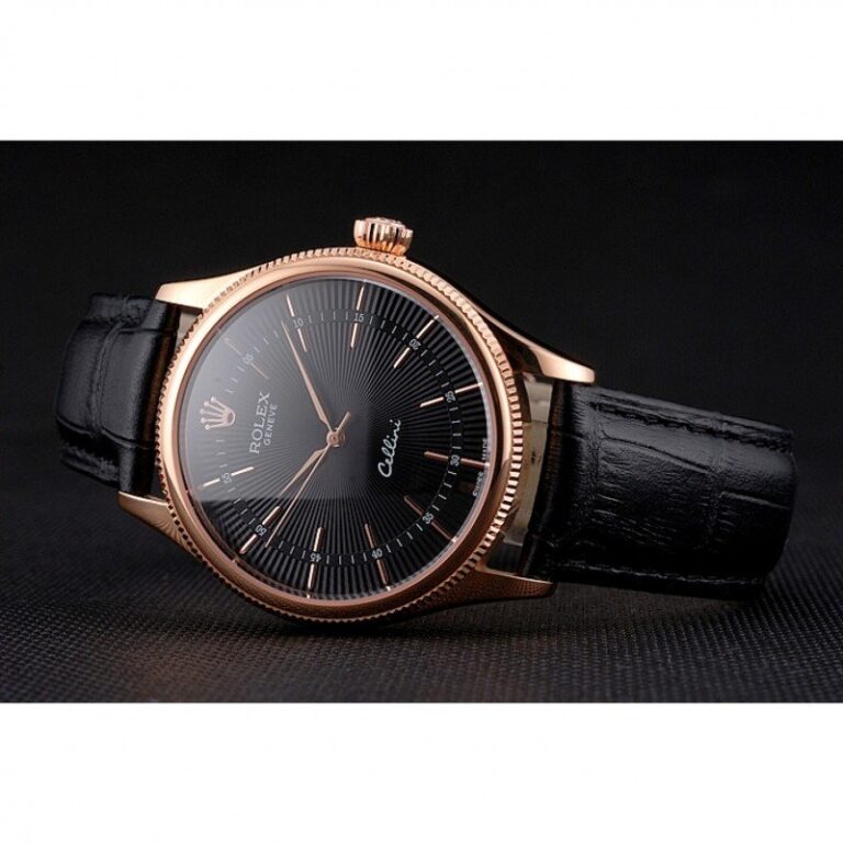 Superclone Rolex Cellini Black Dial REP016815 Design Element